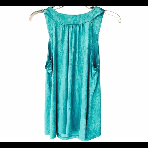 IZ Byer California Teal Silky Tank Top Size L - Picture 2 of 7
